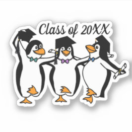 Abschluss Dancing Pinguine Sticker