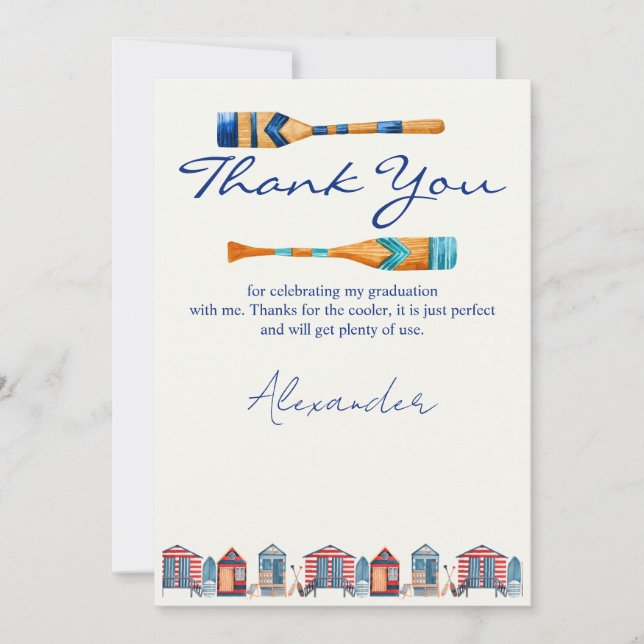 Abschluss Danke Karte (Vorderseite)