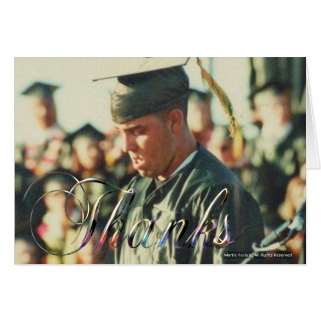 Abschluss/Danke-Karte (Personalisieren) (Vorderseite (Horizontal))