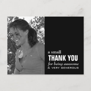 Abschluss Dankeschön Karte - Foto Funny!