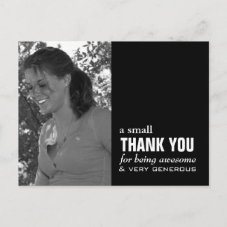 Abschluss Dankeschön Karte - Foto Funny!