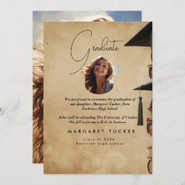 Abschluss Daughter I Rustikal Ankündigung