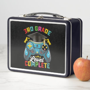 Abschluss der 3. Klasse Abitur Gaming Gamer Metall Brotdose