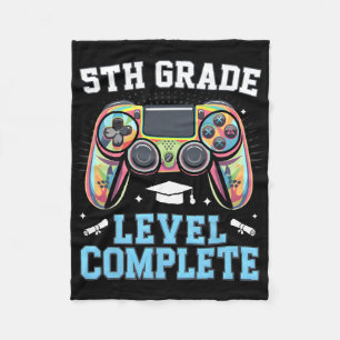 Abschluss der 5. Klasse Letzter Schultag Gamer Fleecedecke