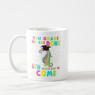 Abschluss der 5. Klasse Magisches Einhorn 543 Kaffeetasse