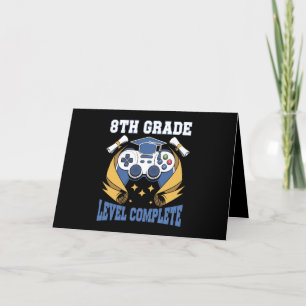 Abschluss der 8. Klasse Gaming Gamer Abschluss Dankeskarte