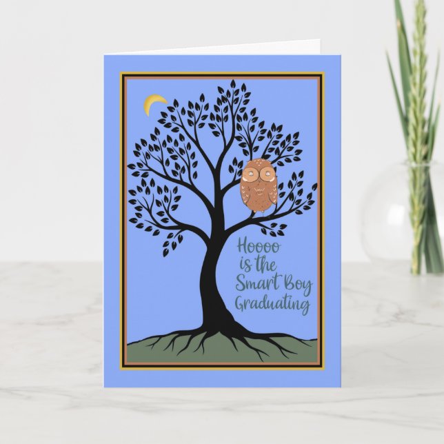 Abschluss der achten Klasse mit Schale Karte (Vorderseite)