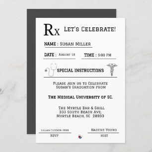 Abschluss der ärztlichen Verschreibung Einladung