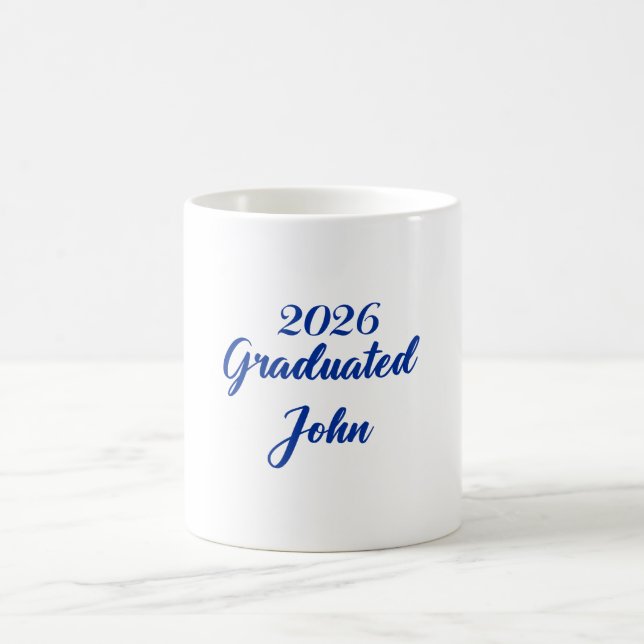 Abschluss der Blue Class 2026 | Absolvent John 202 Kaffeetasse (Mittel)