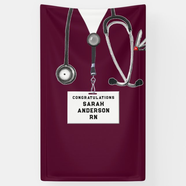 Abschluss der Creative Nursing School Banner (Vertikal)
