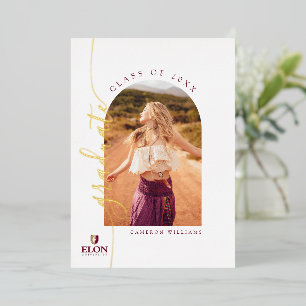 Abschluss der Elon University Folieneinladung