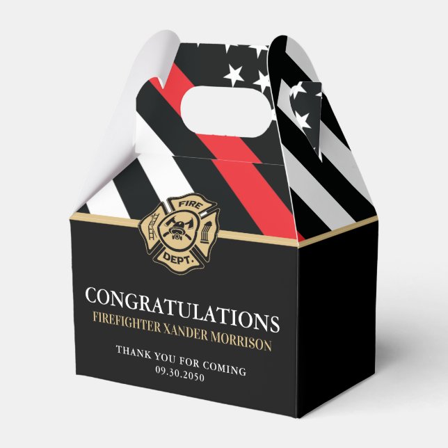 Abschluss der Feuerwehrakademie der Roten Linie Geschenkschachtel (Vorderseite)