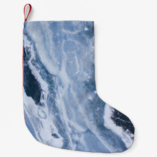 Abschluss der Fotografie des grauen Geodes Kleiner Weihnachtsstrumpf