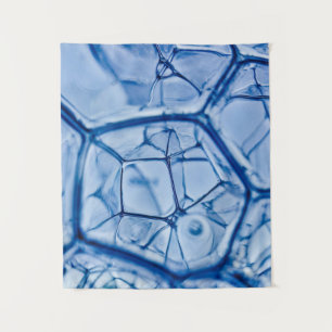 Abschluss der Fotografie von Wasserblasen Wandteppich