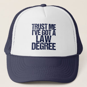 Abschluss der Funny Law School Personalisiert Anwä Truckerkappe