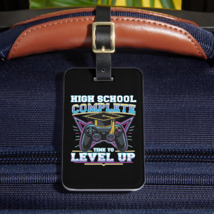 Abschluss der High School Gamer Gaming Abschlussfe Gepäckanhänger