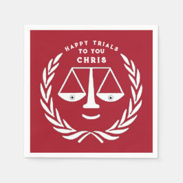 Abschluss der Jurastube Anwalt Napkins Serviette