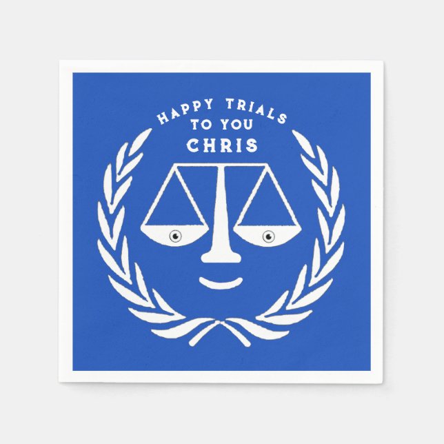 Abschluss der Jurastube Anwalt Napkins Serviette (Vorderseite)