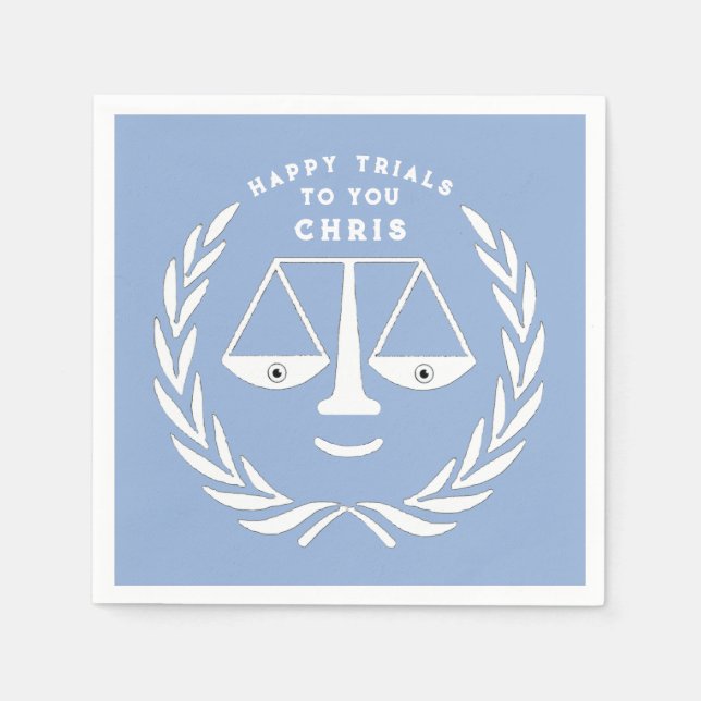 Abschluss der Jurastube Anwalt Napkins Serviette (Vorderseite)