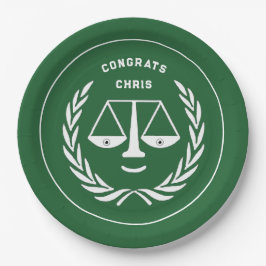 Abschluss der Jurastube Green Pappteller