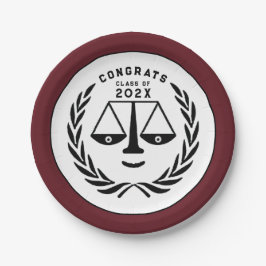 Abschluss der Juristischen Fakultät 2025 Pappteller