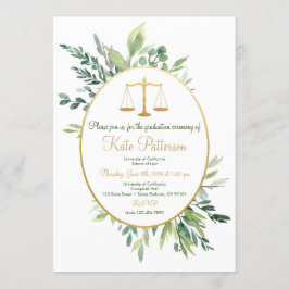 Abschluss der Juristischen Fakultät Einladung Grün