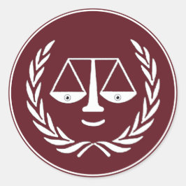 Abschluss der Juristischen Fakultät Runder Aufkleber