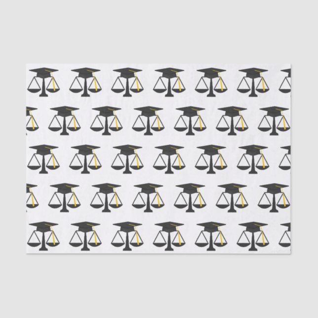 Abschluss der Juristischen Fakultät Seidenpapier (Vorderseite)