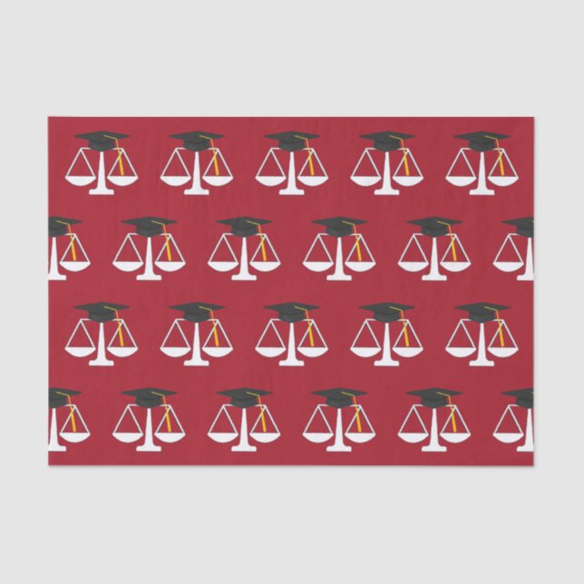 Abschluss der Juristischen Fakultät Seidenpapier (Vorderseite)