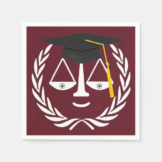 Abschluss der Juristischen Fakultät Serviette (Vorderseite)