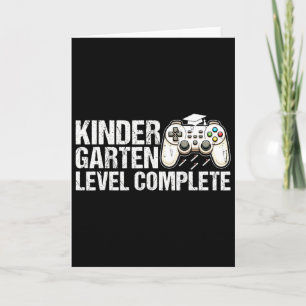 Abschluss der Kindergarten-Stufe 2025 Gamer Karte