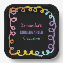 Abschluss der Kindergartenschule Pappteller