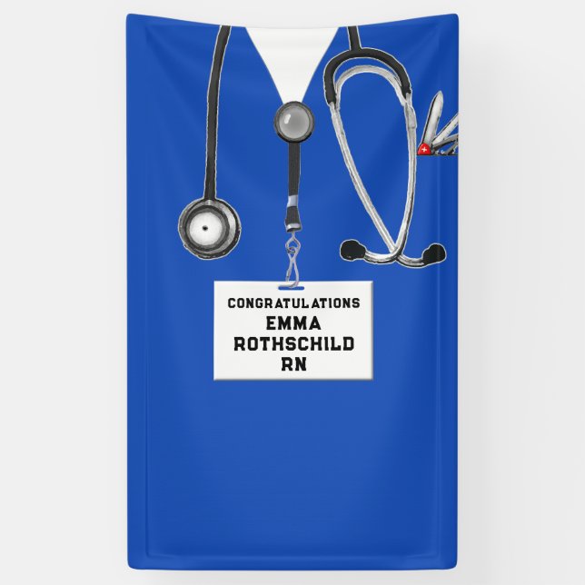 Abschluss der Krankenpflege Banner (Vertikal)