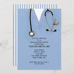 Abschluss der Krankenpflege Einladung