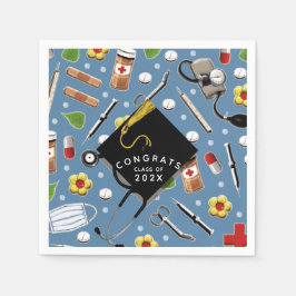 Abschluss der Krankenpflege Napkins Serviette