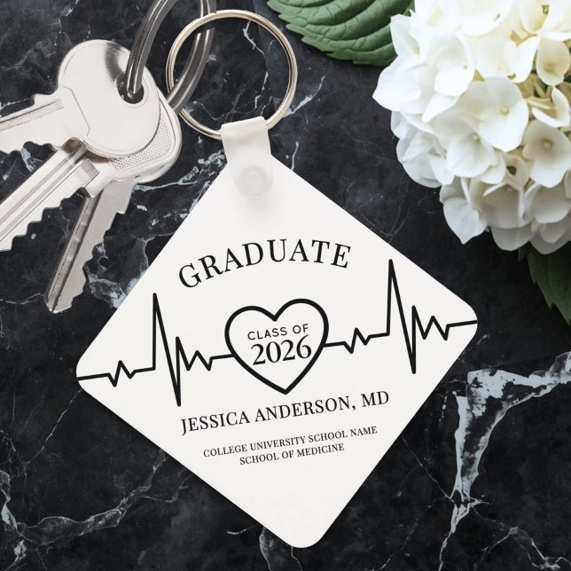 Abschluss der Krankenpflege Schlüsselanhänger (Nursing Medical School Graduation keychain)