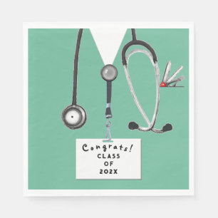 Abschluss der Krankenpflege Serviette