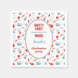 Abschluss der Krankenpflege Serviette