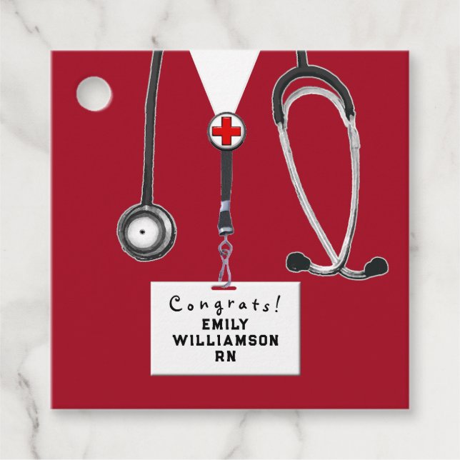 Abschluss der Krankenpflegerschule Geschenkanhänger (Vorderseite)