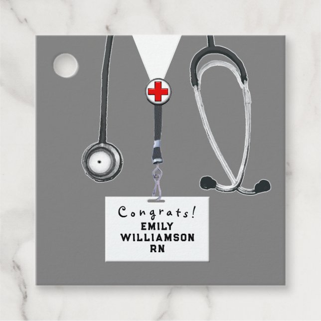 Abschluss der Krankenpflegerschule Geschenkanhänger (Vorderseite)