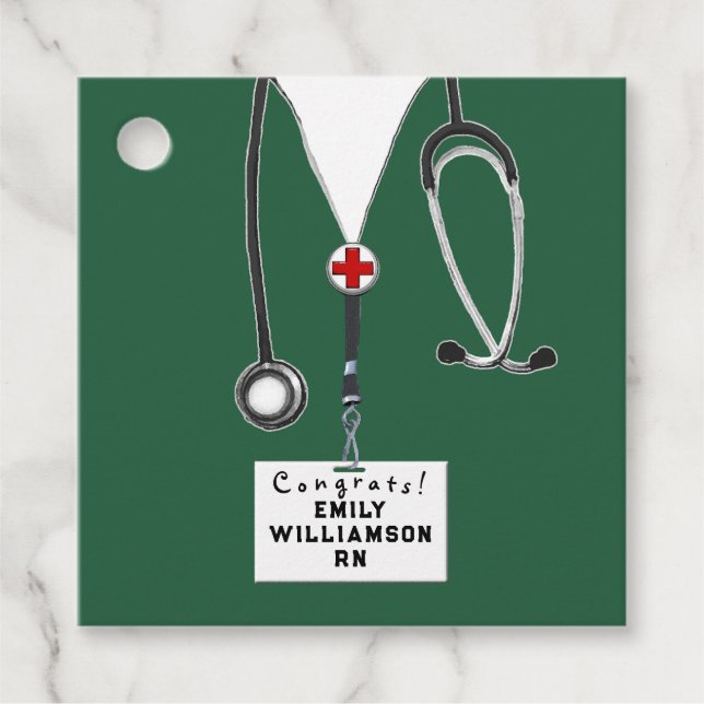 Abschluss der Krankenpflegerschule Geschenkanhänger (Vorderseite)