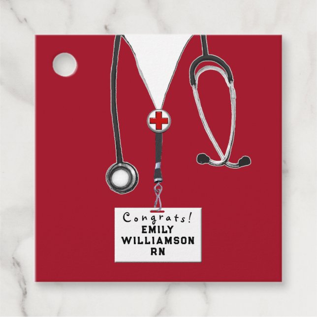 Abschluss der Krankenpflegerschule Geschenkanhänger (Vorderseite)