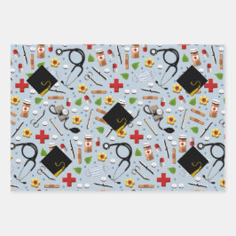 Abschluss der Krankenpflegerschule Geschenkpapier Set