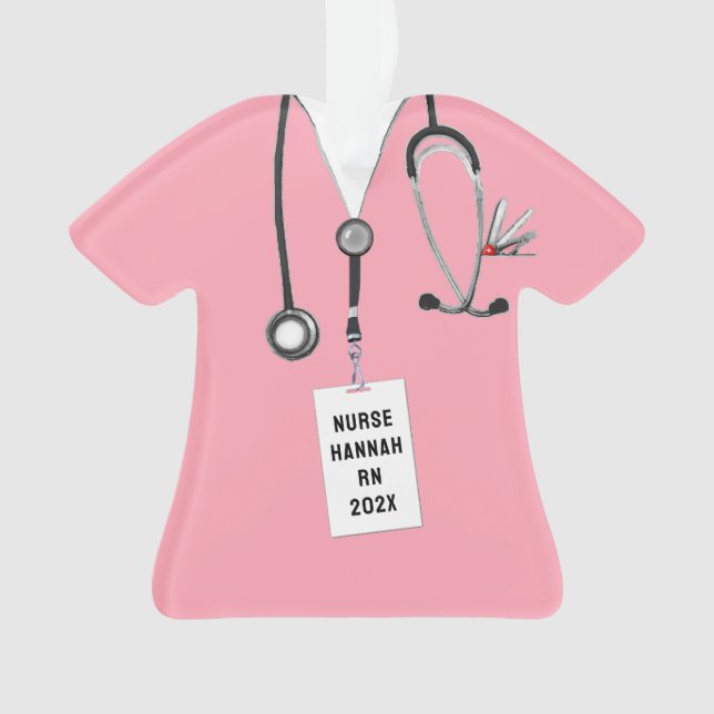 Abschluss der Krankenpflegerschule Ornament (Vorderseite)