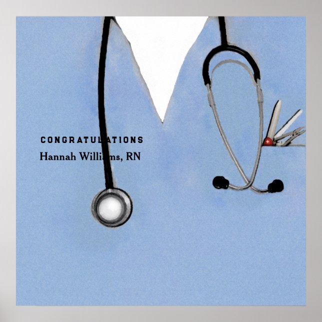 Abschluss der Krankenpflegerschule Poster (Vorne)