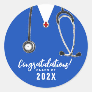 Abschluss der Krankenpflegerschule Runder Aufkleber