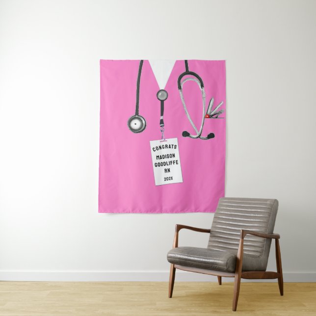 Abschluss der Krankenpflegerschule Wandteppich (Beispiel)