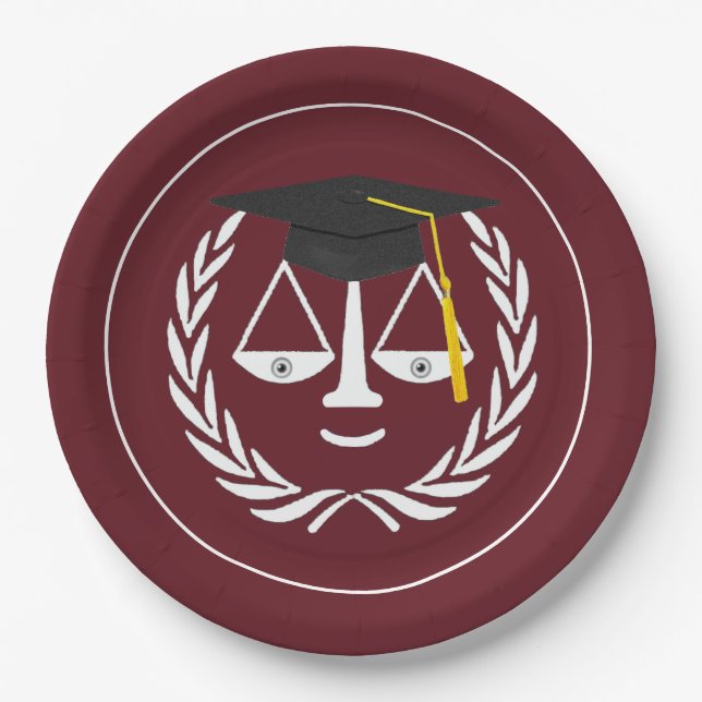 Abschluss der Kreativrechtsschule Pappteller (Vorderseite)