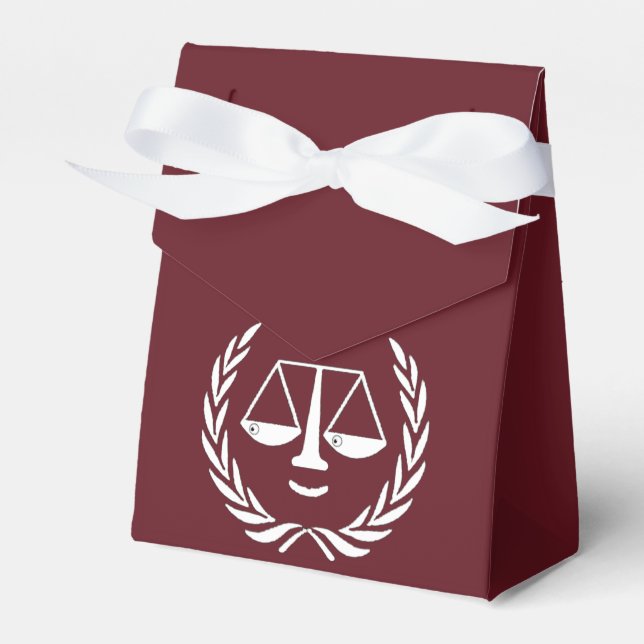 Abschluss der Law School Maroon Geschenkschachtel (Vorderseite)