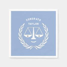 Abschluss der Law School Red Serviette